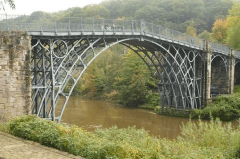 The first iron bridge, starting a revolution.