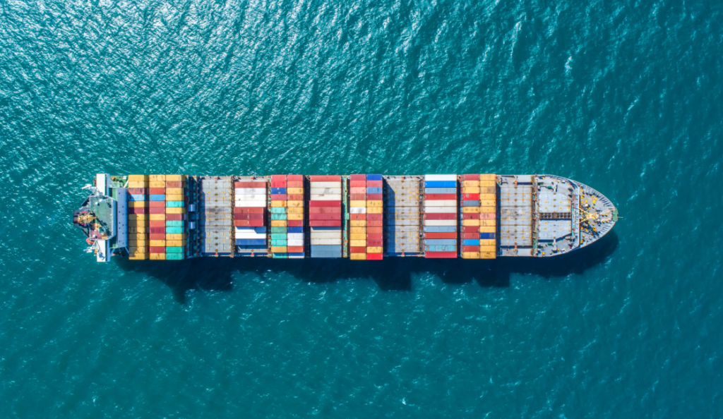 Photo of cargo ship